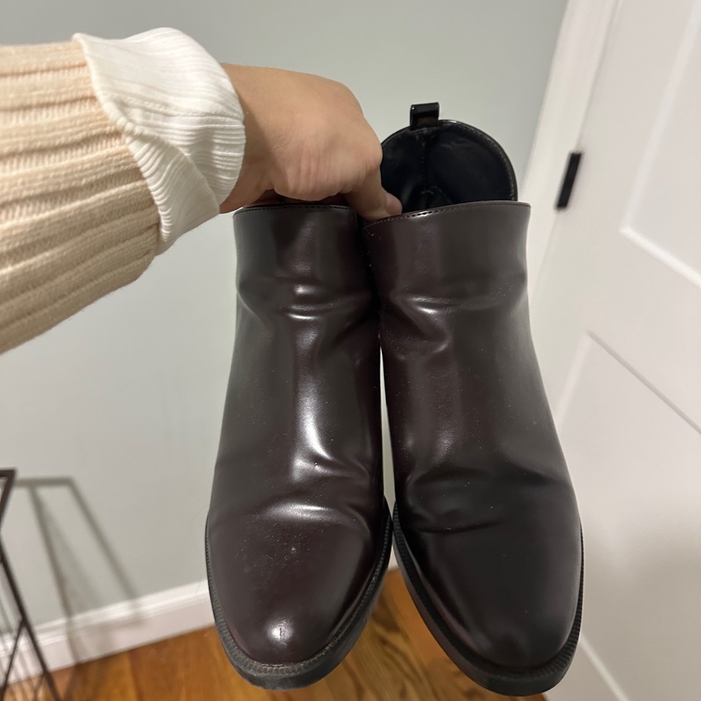 Zara Brown Ankle Boots Size 40 - Picture 2 of 4